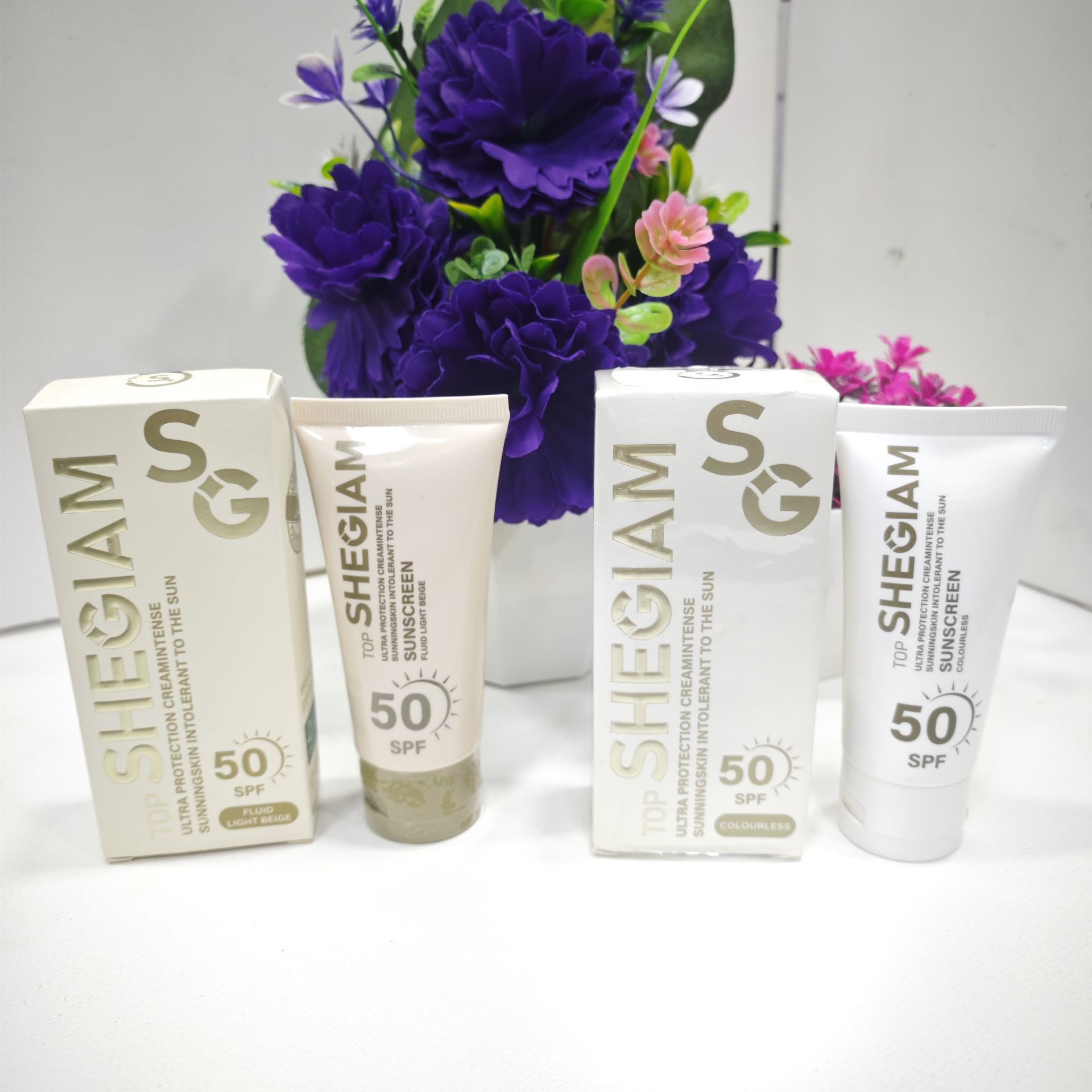 ضد آفتاب شیگلم SPF50 رنگی و بی رنگ