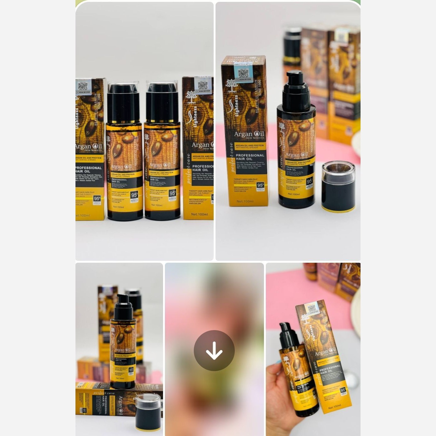 روغن مو آرگان بدون سولفات لایتنس