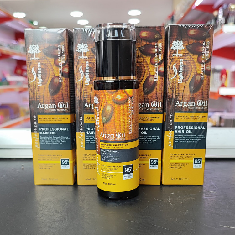 روغن آرگان بدون سولفات لایتنس اسلواکی اصل دارای هولوگرام حجم 100 میل
