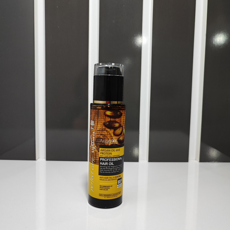 روغن آرگان بدون سولفات لایتنس شیشه ای بدون سولفات 100 میل دارای پچ کد اصلی